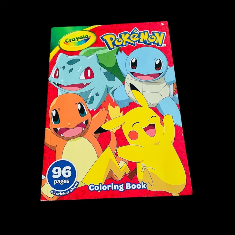 Pokemon 96 page Coloring Book Sticker Page